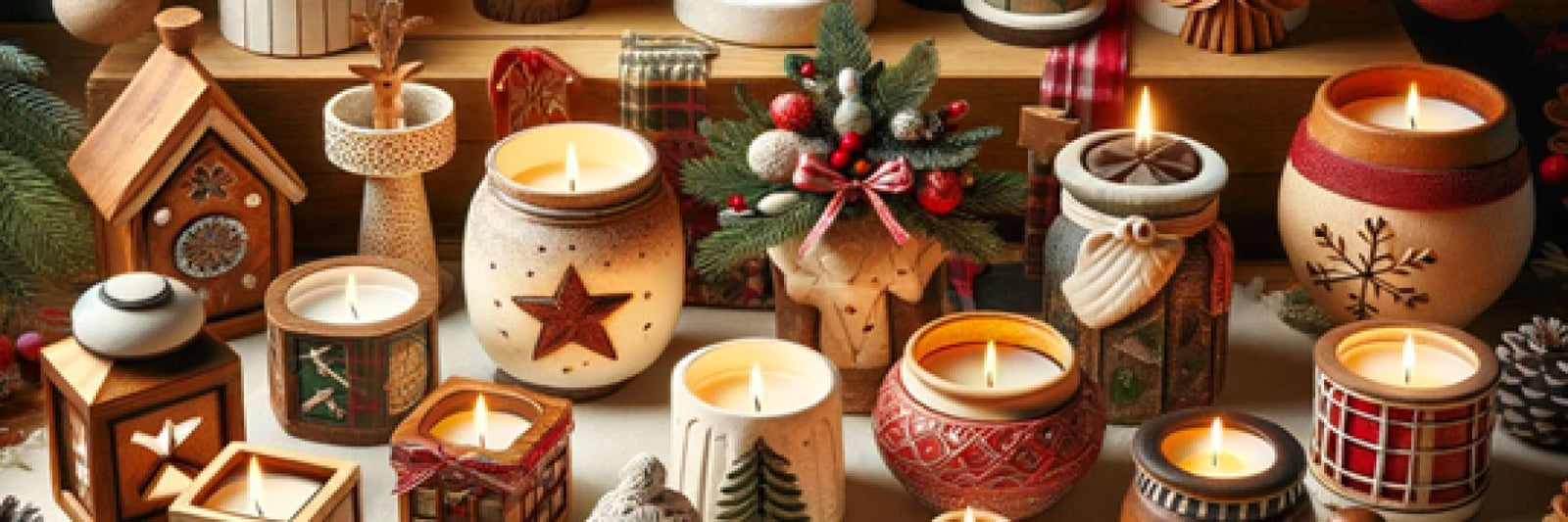 10 Handcrafted Christmas Candle Holder Ideas