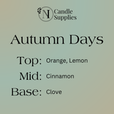 Autumn Days Fragrance Oil - Reformulated