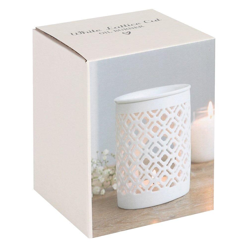 Lattice Pattern - Ceramic Wax Melt Burner Wax Melt Burner NI Candle Supplies 