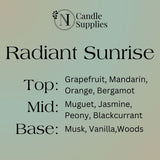 Radiant Sunrise Fragrance Oil All Fragrance Oils NI Candle Supplies 