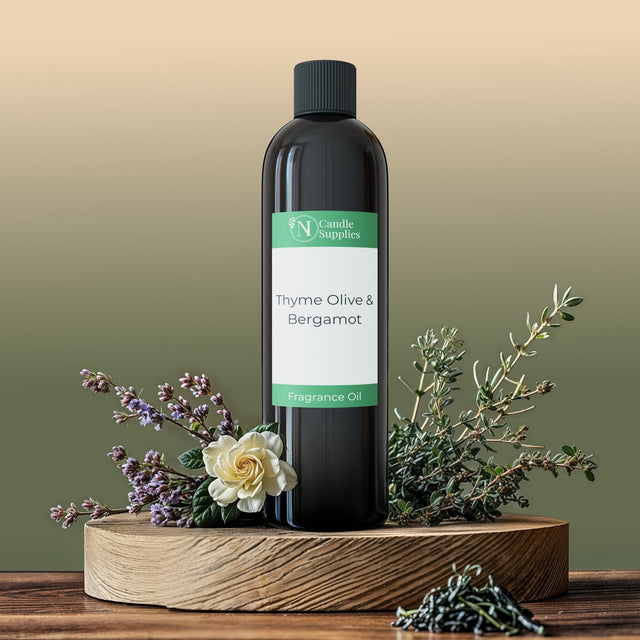 Thyme, Olive & Bergamot Fragrance Oil - Reformulated All Fragrance Oils NI Candle Supplies 